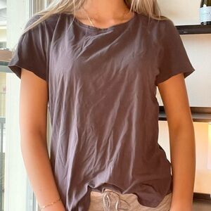 lululemon athletica Dark Brown Short Sleeve Tee
